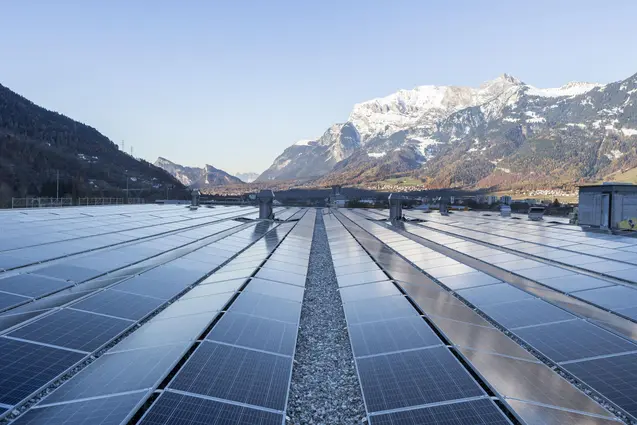 Photovoltaikanlage auf einem Dach